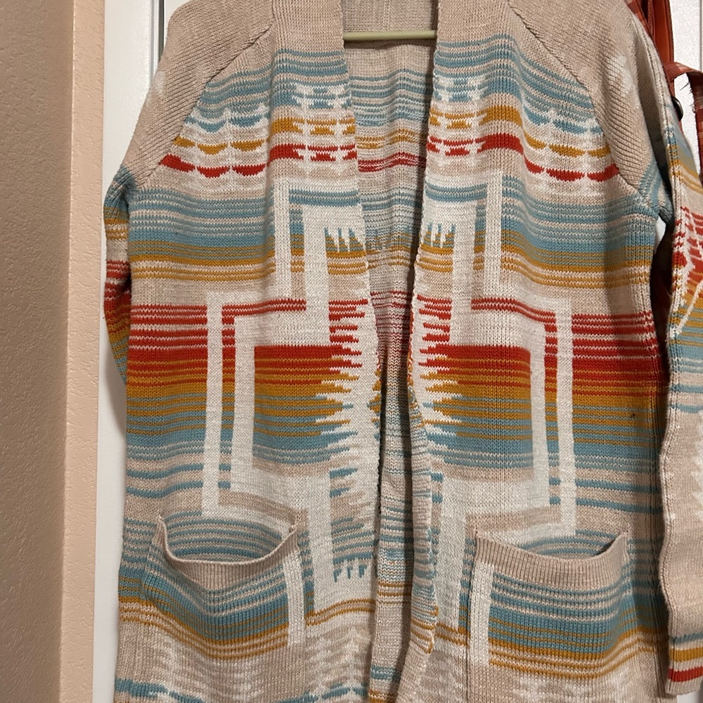 Pendleton Multicolor Patterned Cardigan - image 1
